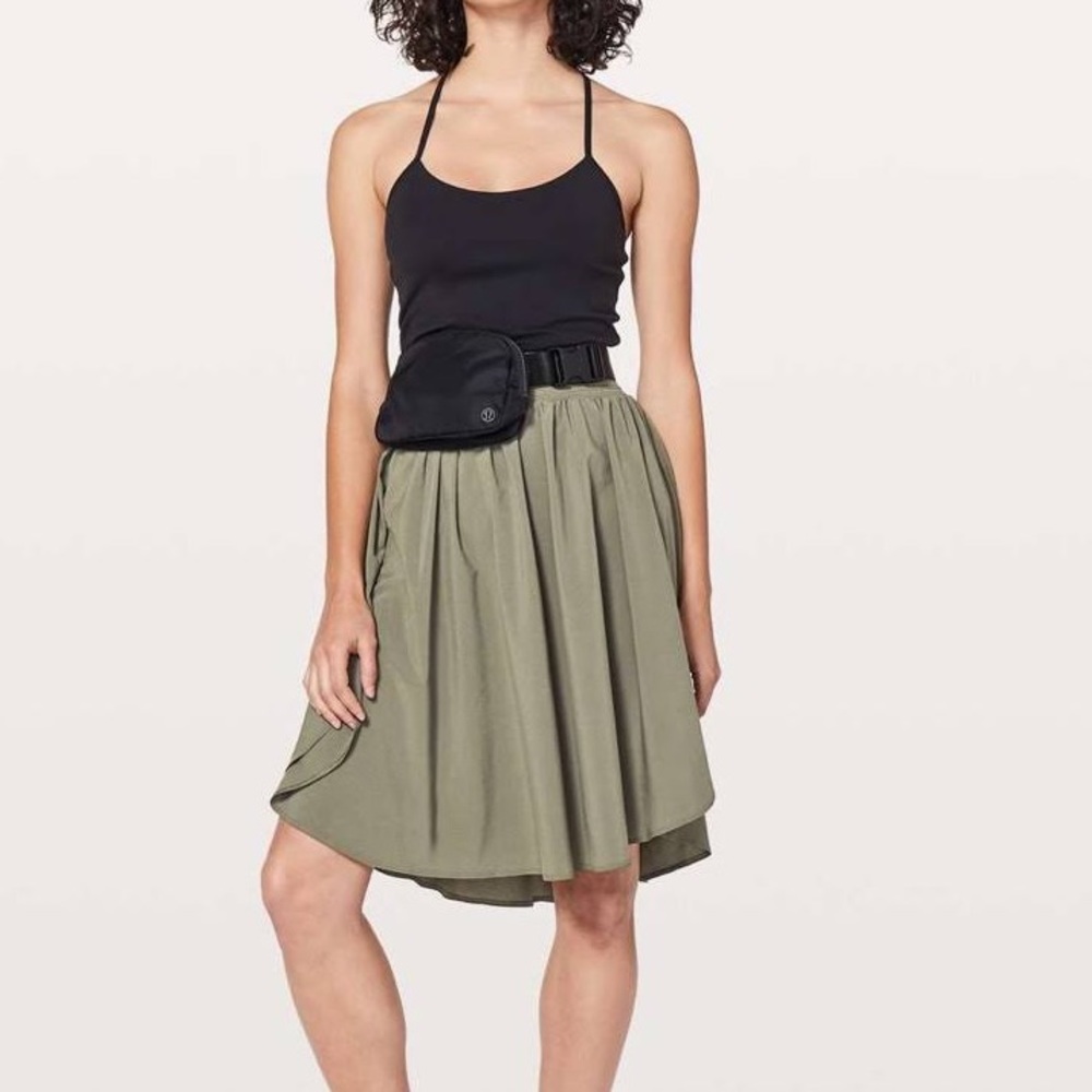 lululemon athletica Olive Green Flow Skirt